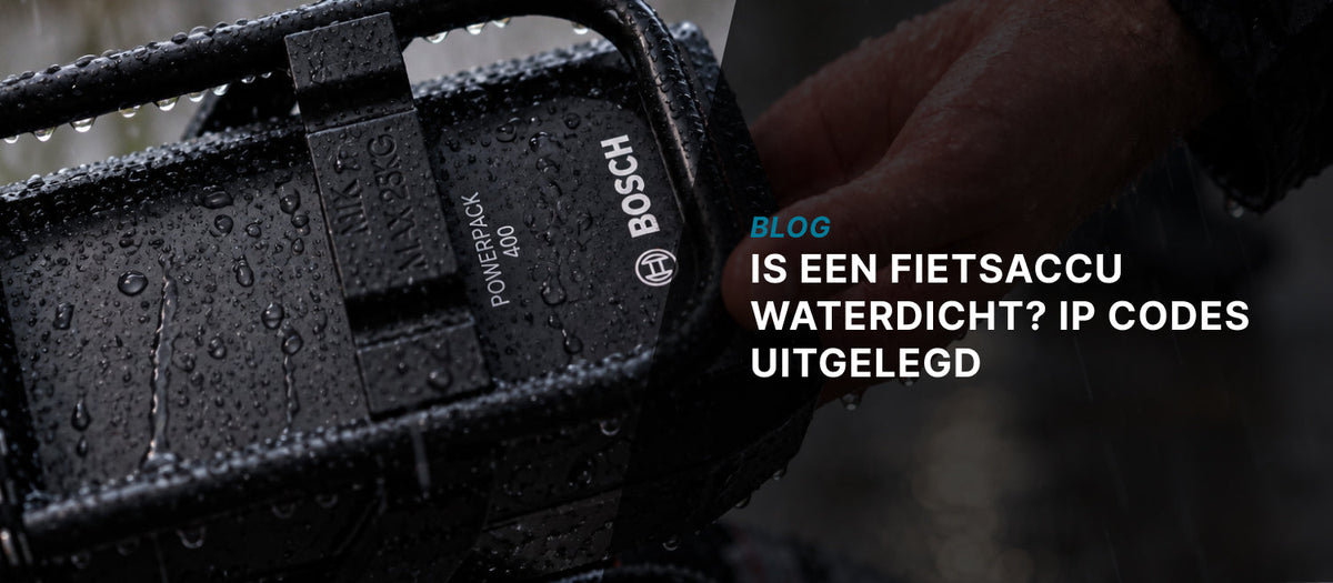 Is een fietsaccu waterdicht? IP-codes uitgelegd