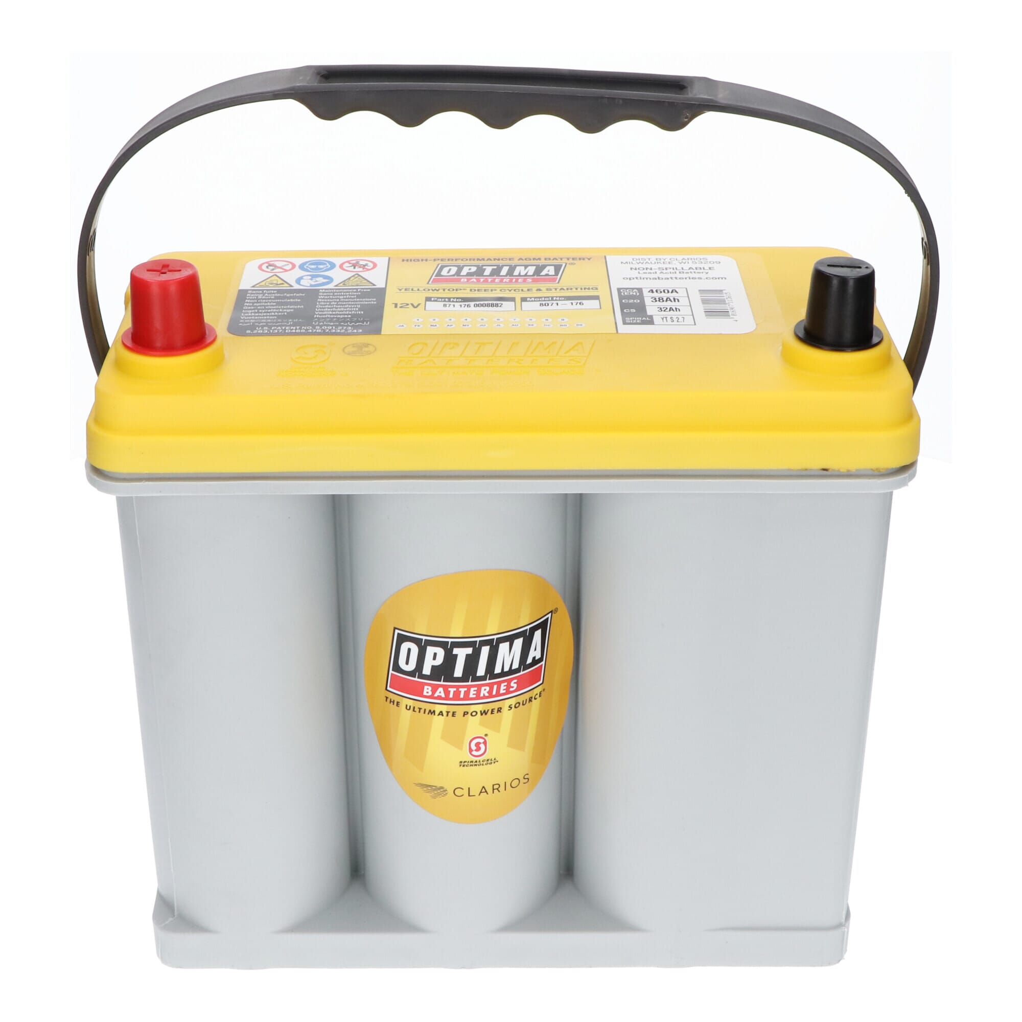 Optima Yellow Top Accu 12V 38Ah S-2.7
