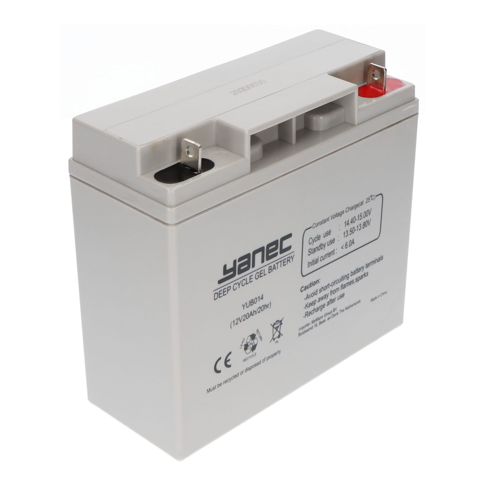 Yanec Gel Accu 12V 20Ah