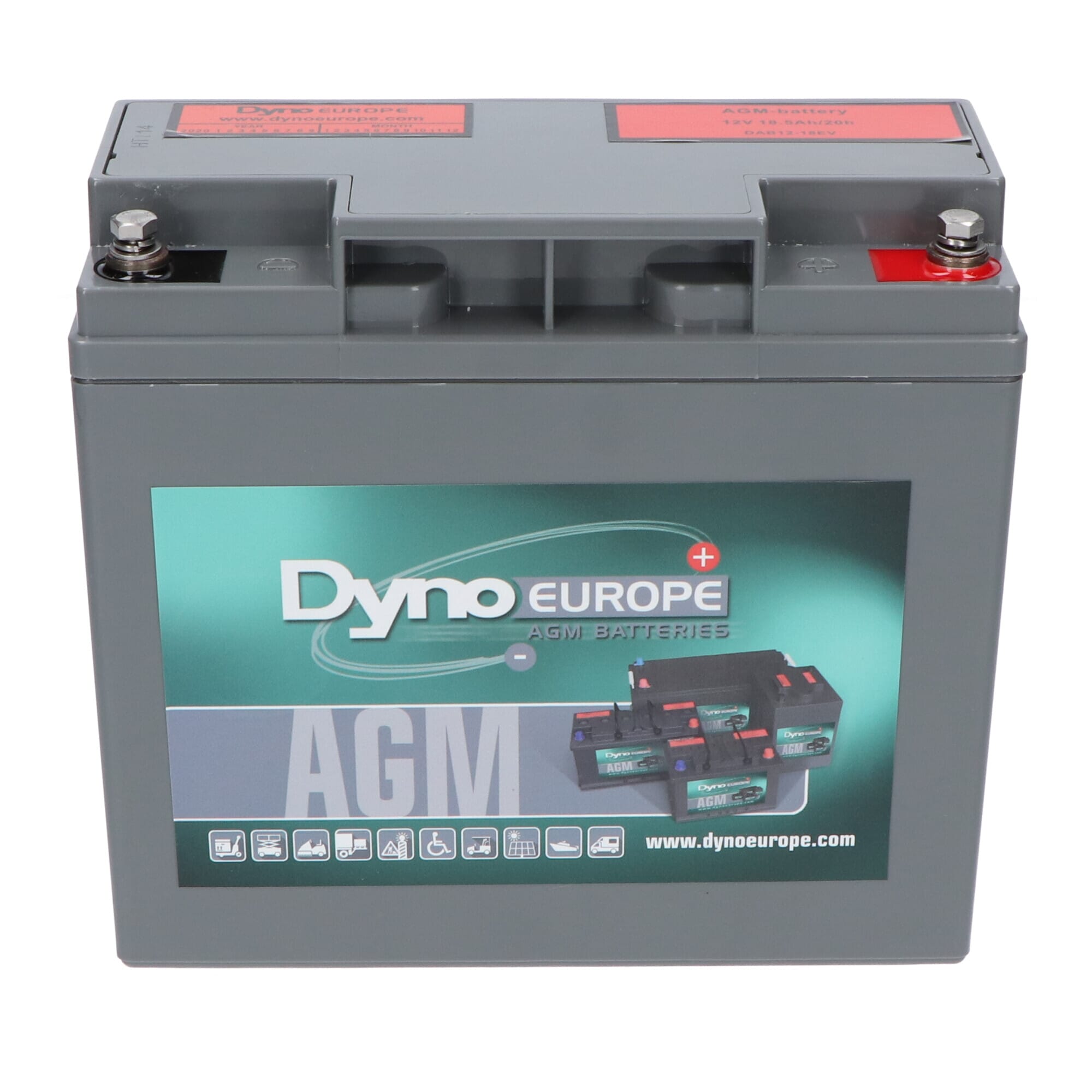Dyno AGM Accu 12V 27.2Ah (cyclisch gebruik)