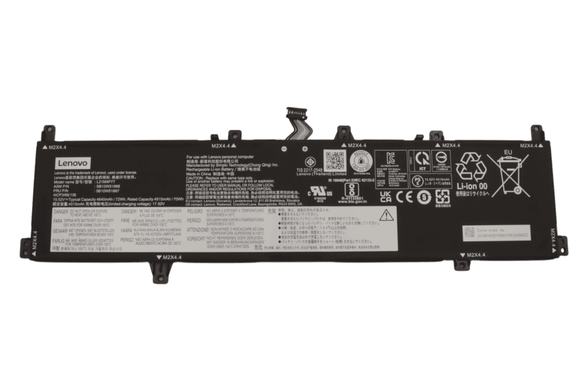 Lenovo Laptop Accu 4515mAh