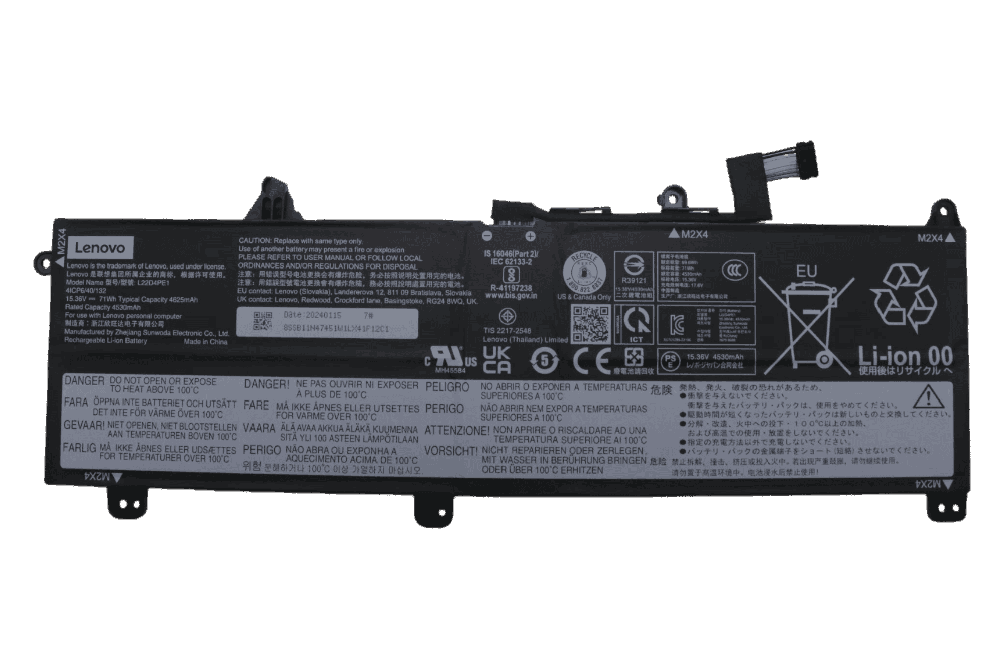 Lenovo Laptop Accu 4530mAh
