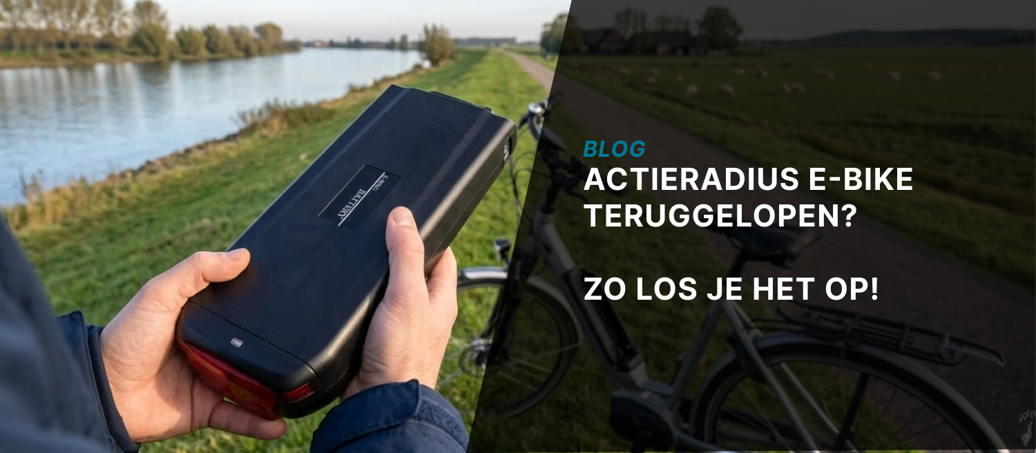 Actieradius e-bike teruggelopen? Zo los je het op!
