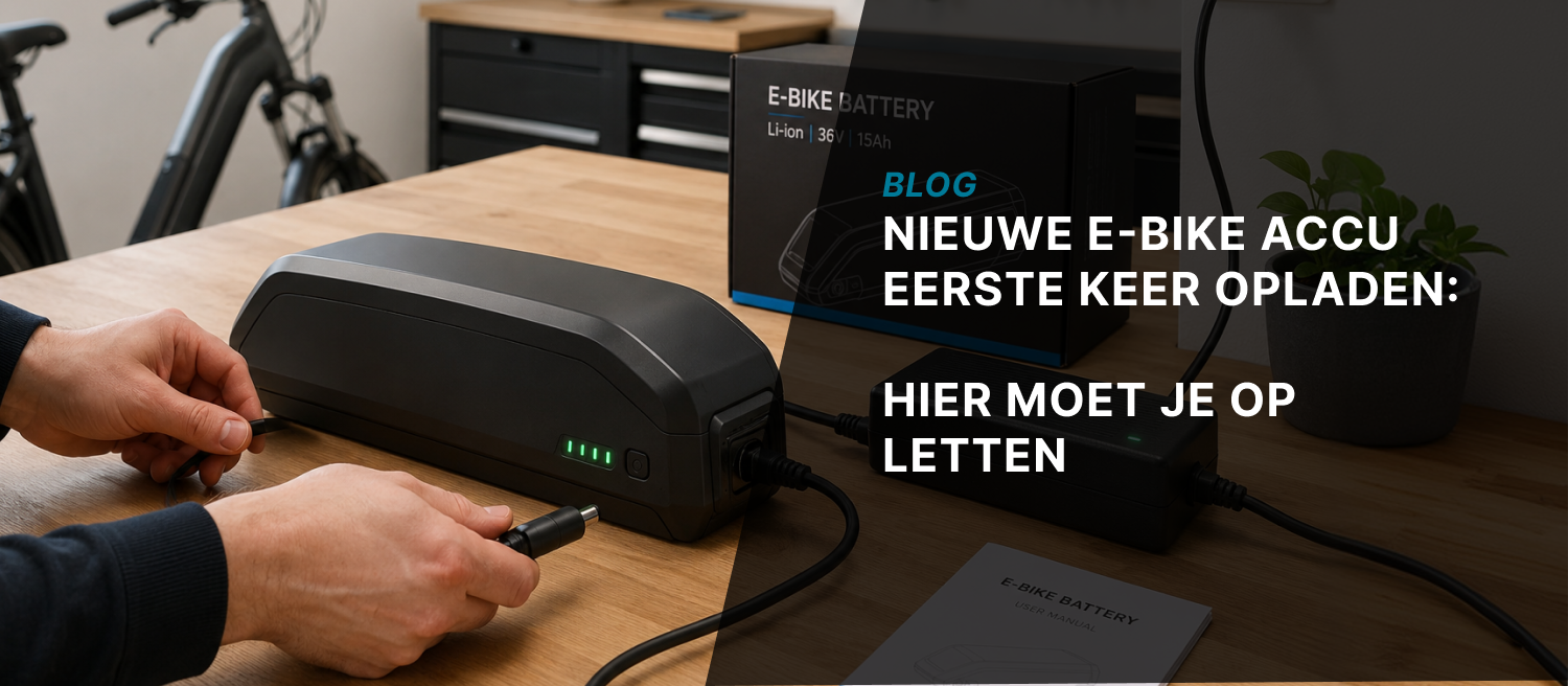 Nieuwe e-bike accu eerste keer opladen: hier moet je op letten
