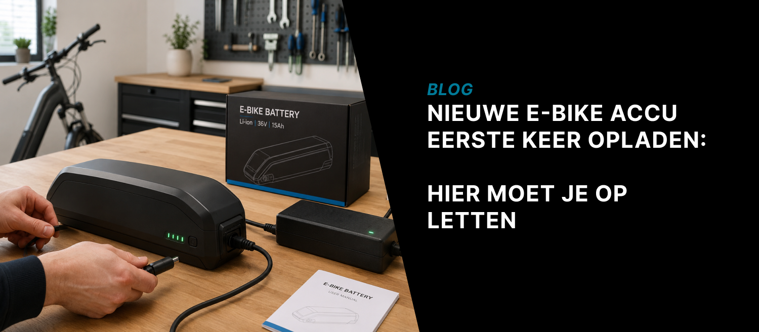 Nieuwe e-bike accu eerste keer opladen: hier moet je op letten